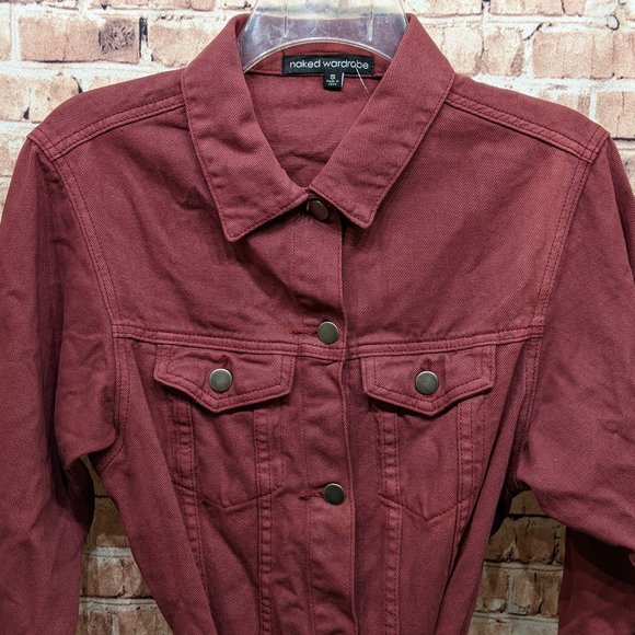 Naked Wardrobe Long Jean Jacket Dress with Belt Small - Picture 5 of 13